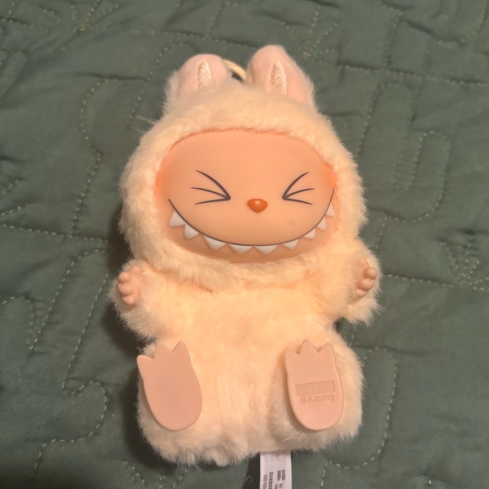 PopMart Labubu SISI Cream Plush Keychain